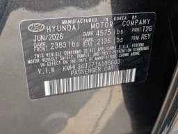 Hyundai Sonata Hybrid SEL FWD 2026 — side view