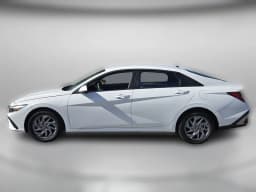 Hyundai Elantra Hybrid Blue Sedan 2026 — side view